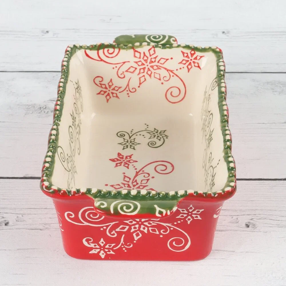 Temp-tatios Floral Lace Mini Loaf Pan with Plastic Lid 12oz